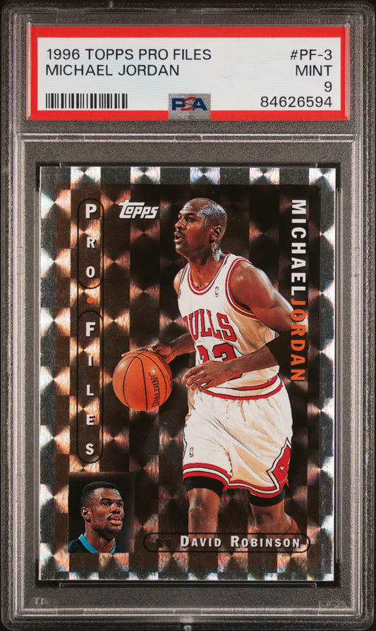 1996 Topps Pro Files Michael Jordan #PF-3 PSA 9