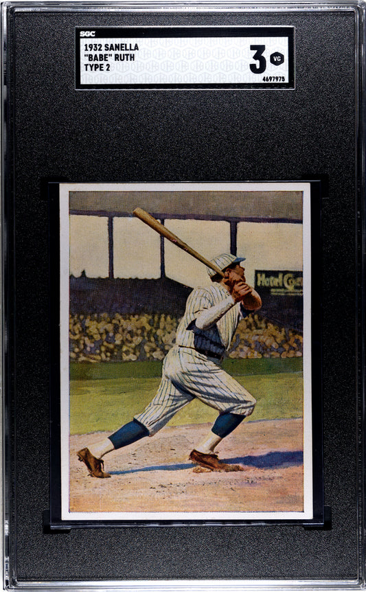 1932 Sanella Babe Ruth Type SGC 3
