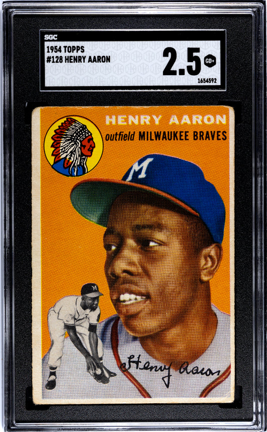 1954 Topps Henry Aaron #128 SGC 2.5